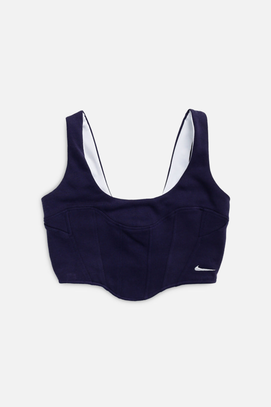 Rework Nike Sweatshirt Bustier - XS