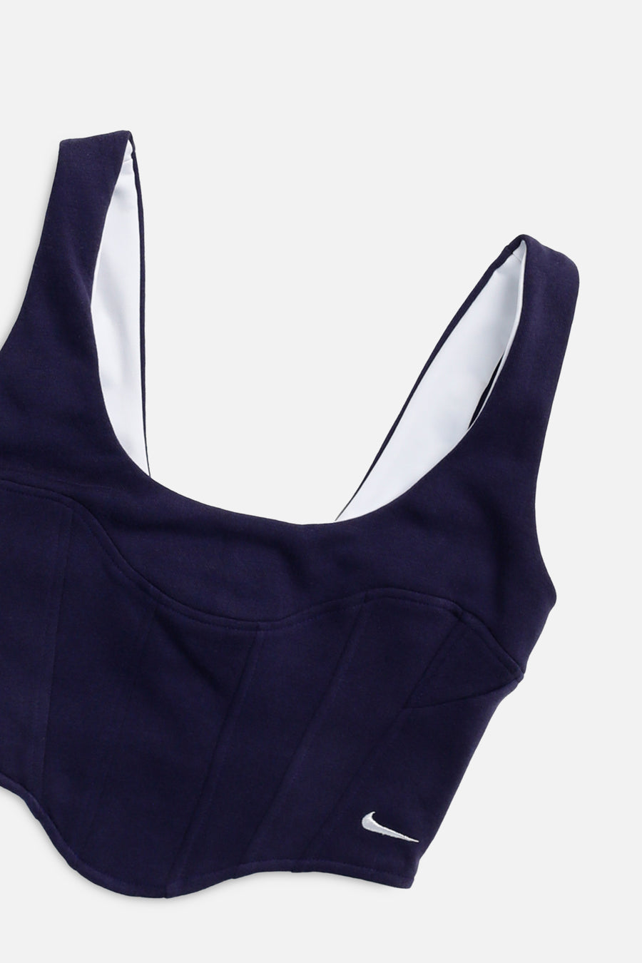 Rework Nike Sweatshirt Bustier - XS