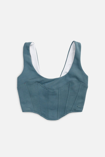 Rework Nike Sweatshirt Bustier - XS