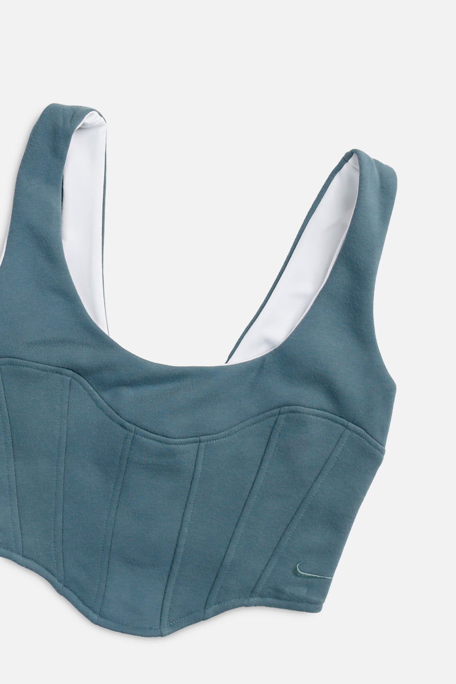 Rework Nike Sweatshirt Bustier - XS