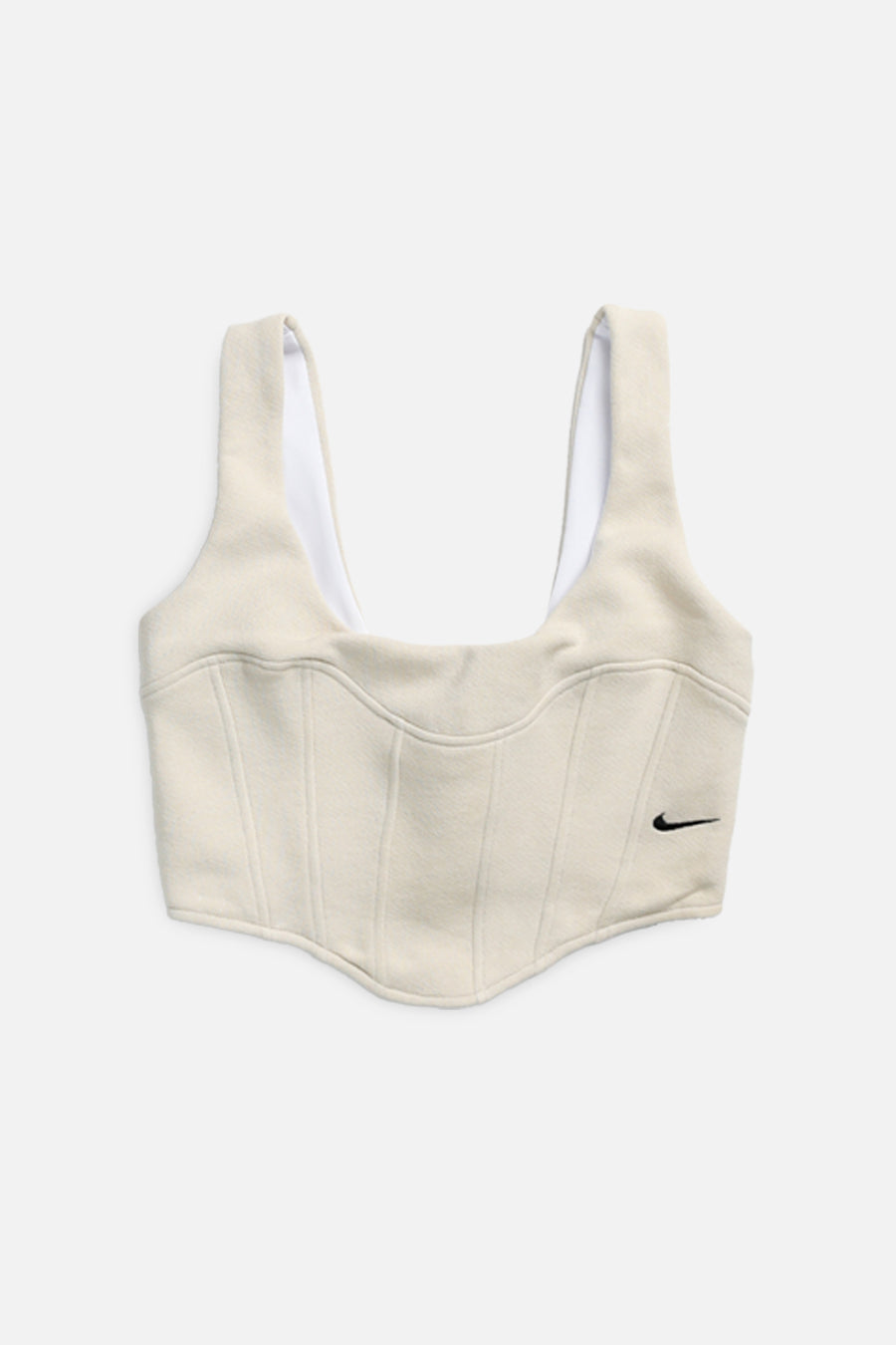 Rework Nike Sweatshirt Bustier - XS