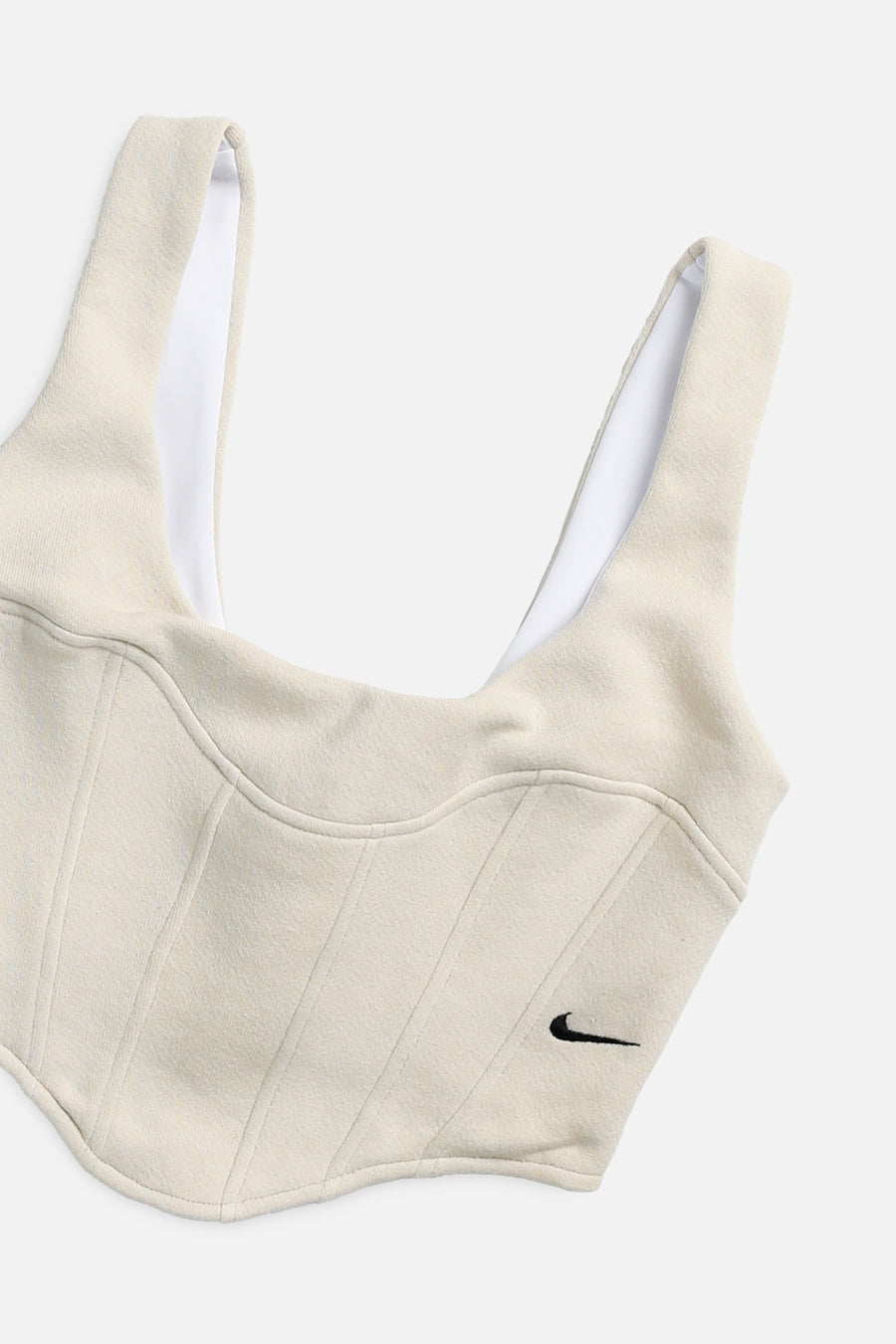 Rework Nike Sweatshirt Bustier - XS