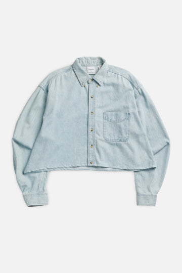 Rework Chambray Waist Crop - XL