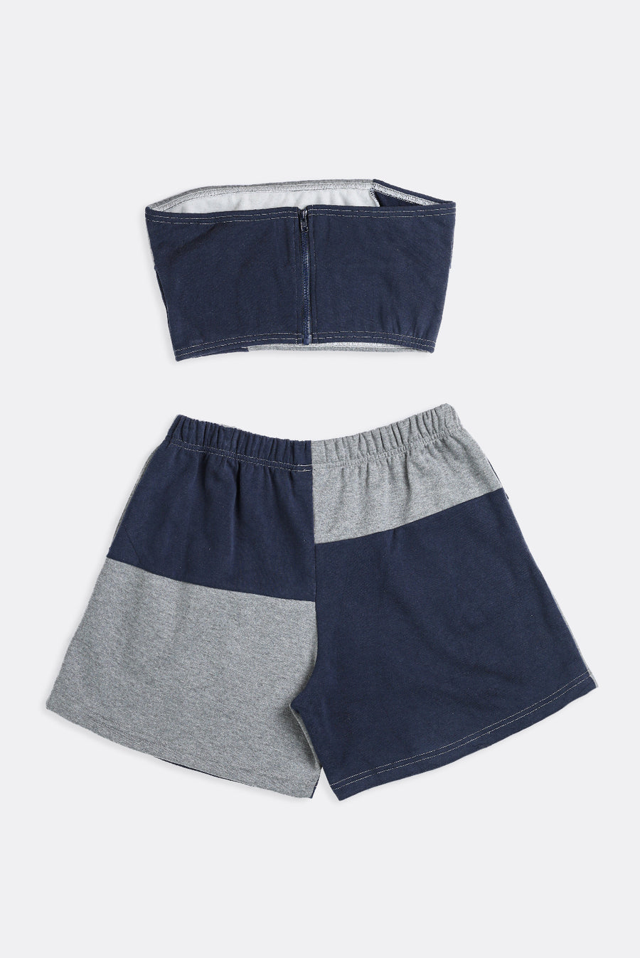 Rework Adidas Patchwork Sweatshorts Set - L