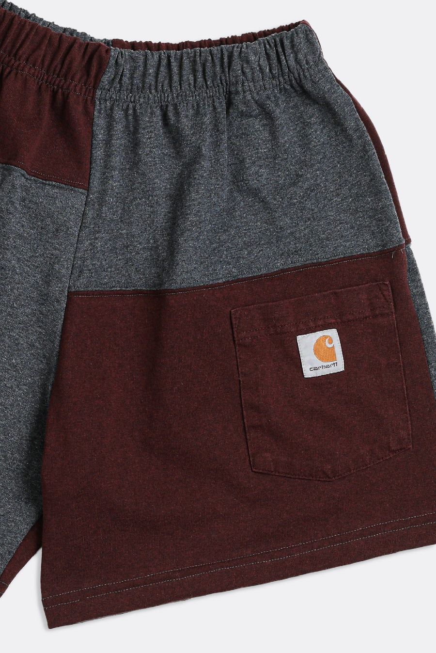 Unisex Rework Carhartt Patchwork Tee Shorts - S