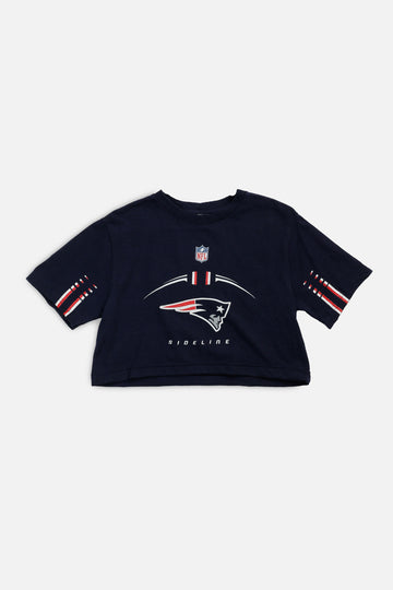 Rework New England Patriots NFL Crop Tee - XS