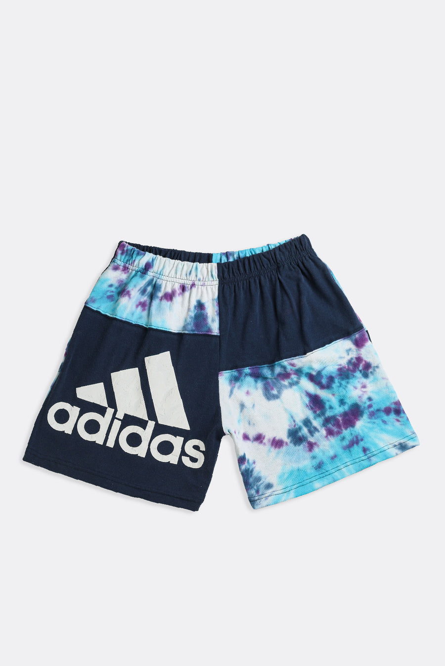 Unisex Rework Adidas Patchwork Tee Shorts - M