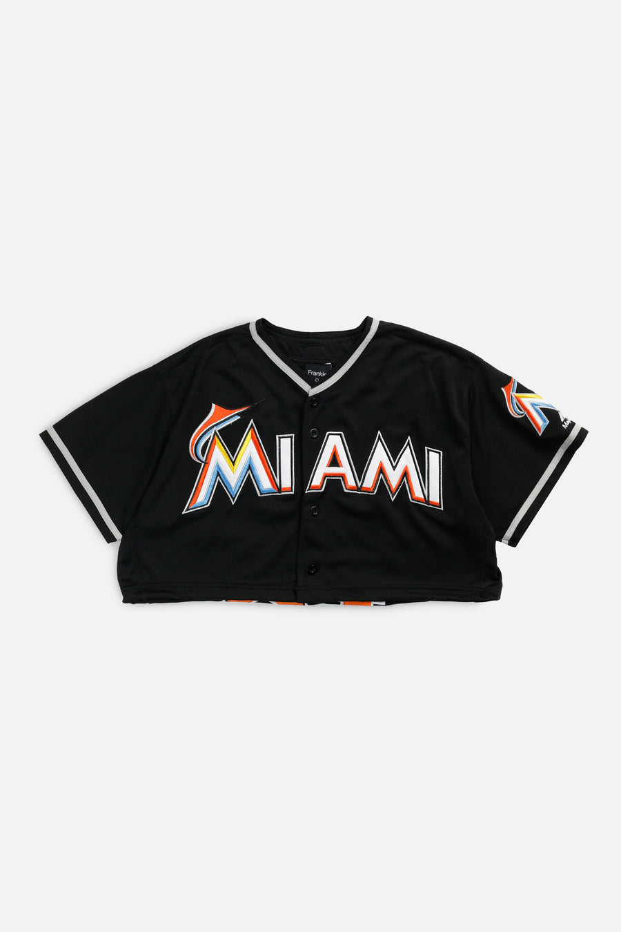 Rework Crop Miami Marlins MLB Jersey - L