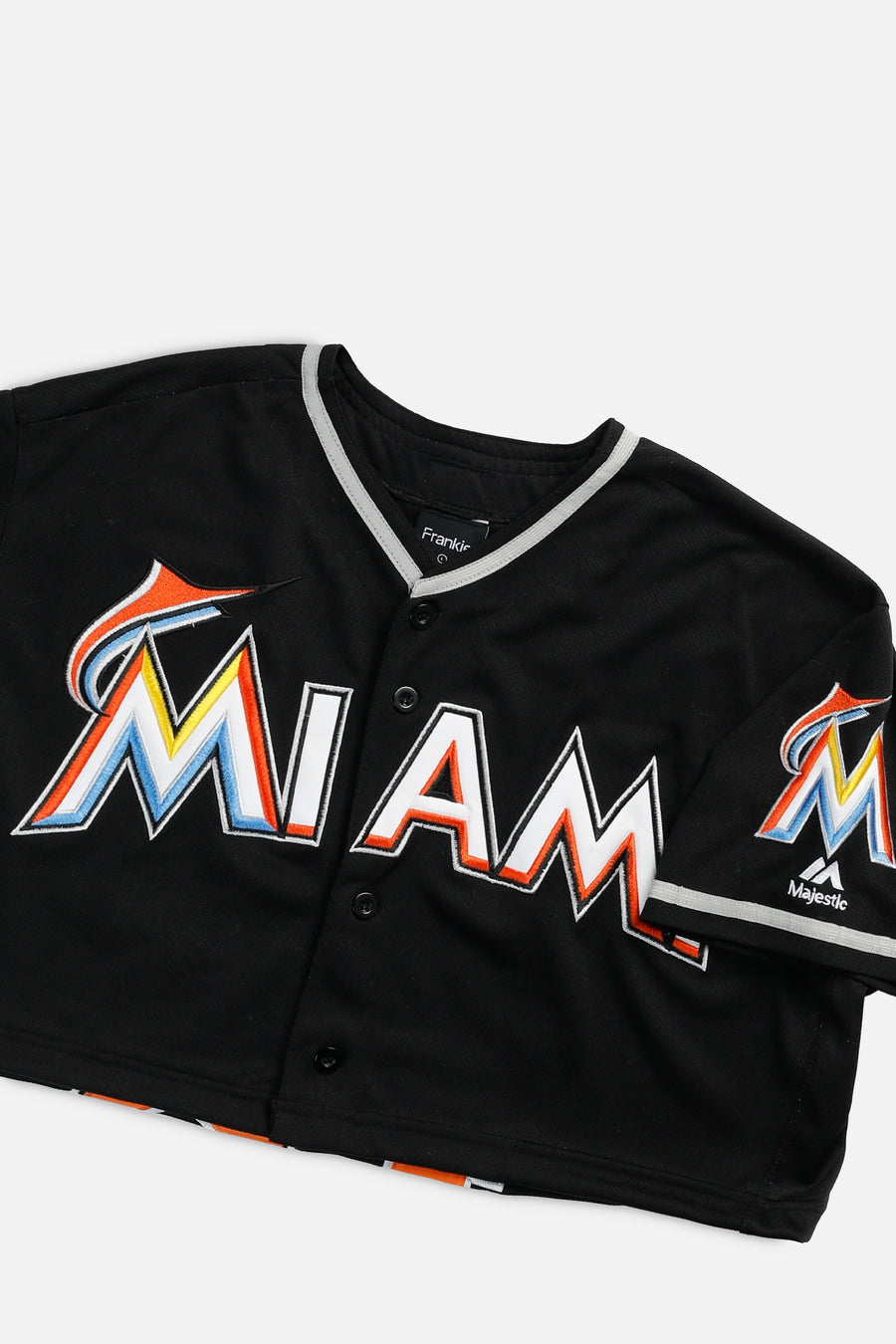 Rework Crop Miami Marlins MLB Jersey - L