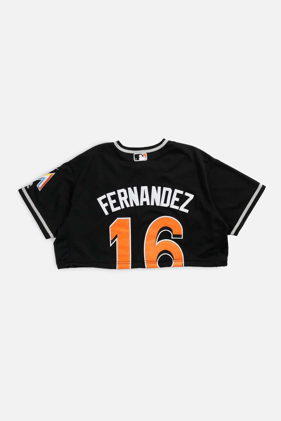 Rework Crop Miami Marlins MLB Jersey - L