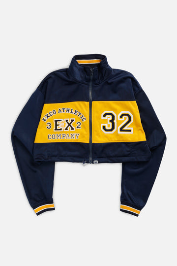 Rework Exco Athletics Cinched Crop Sweatshirt - L