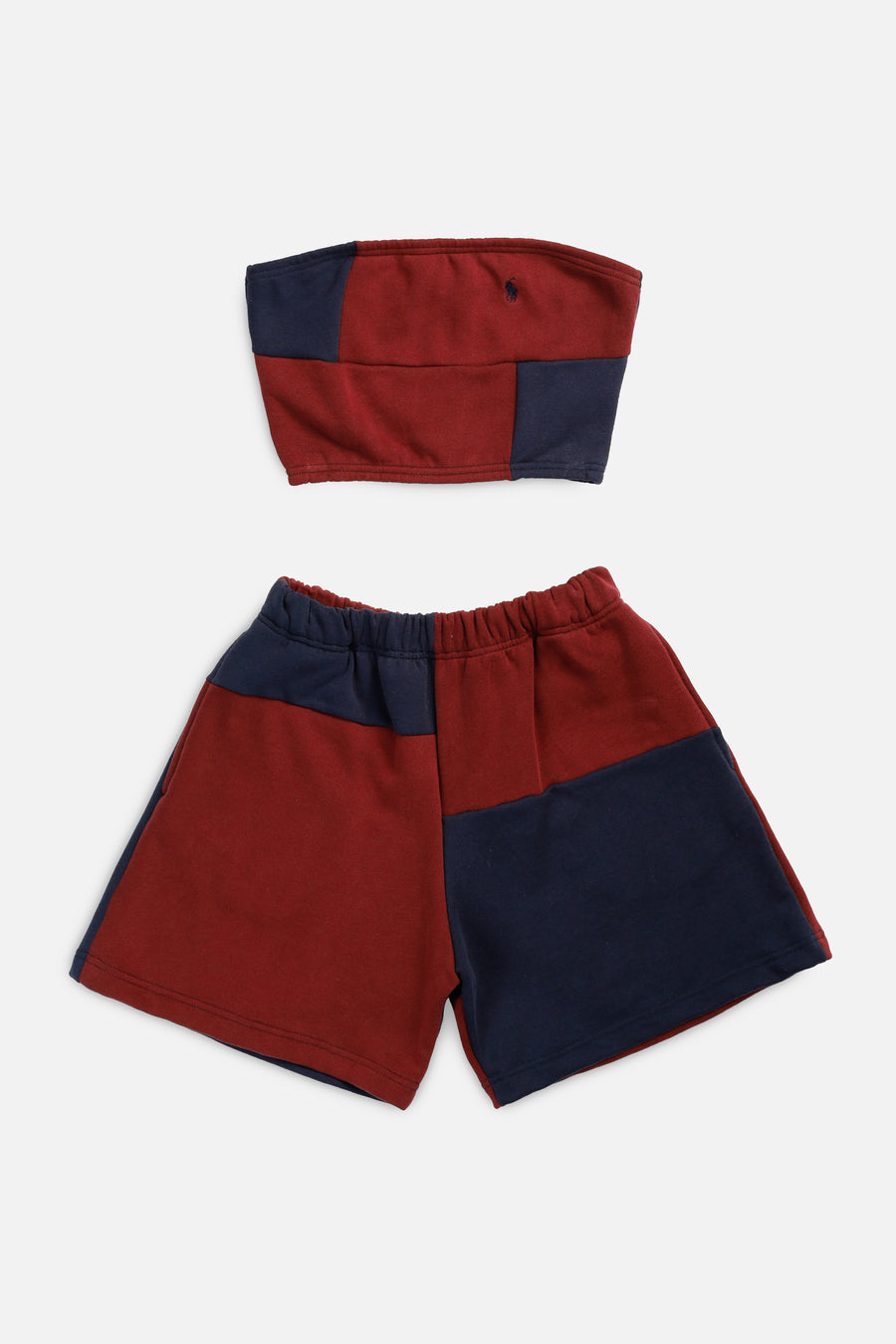 Rework Patchwork Sweatshorts Set - XS