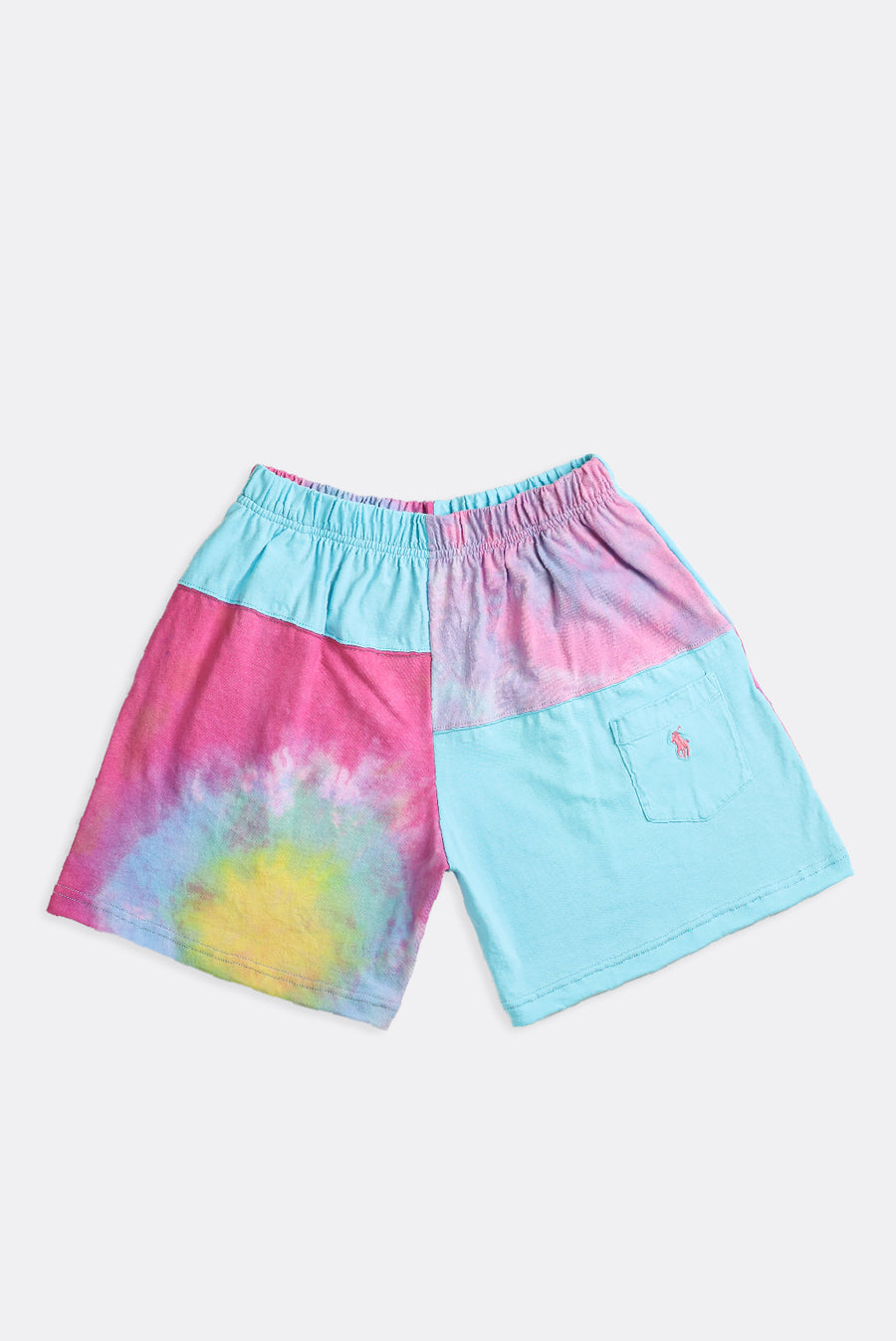 Unisex Rework Patchwork Tee Shorts - S