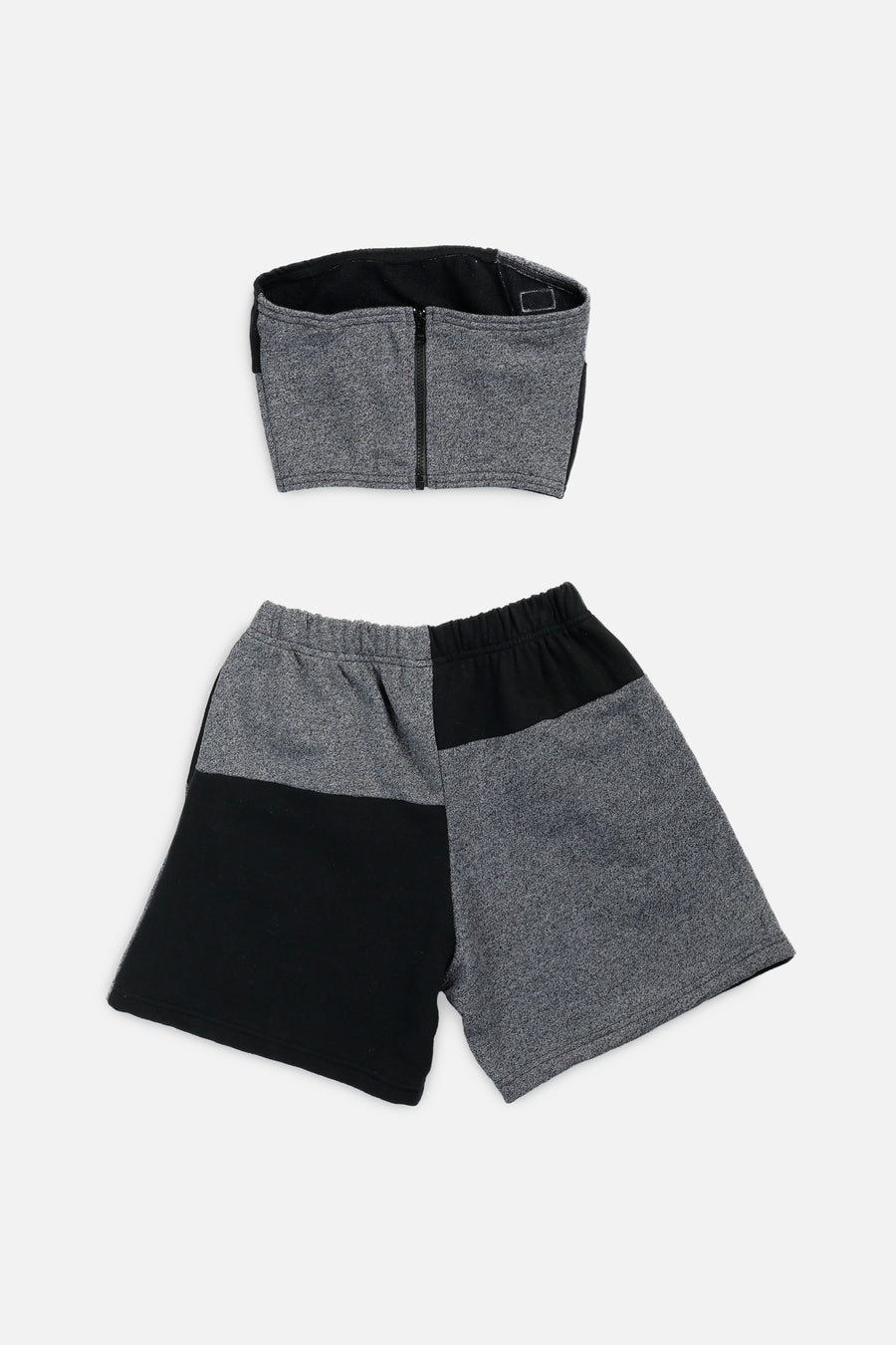 Rework Nike Patchwork Sweatshorts Set - XS