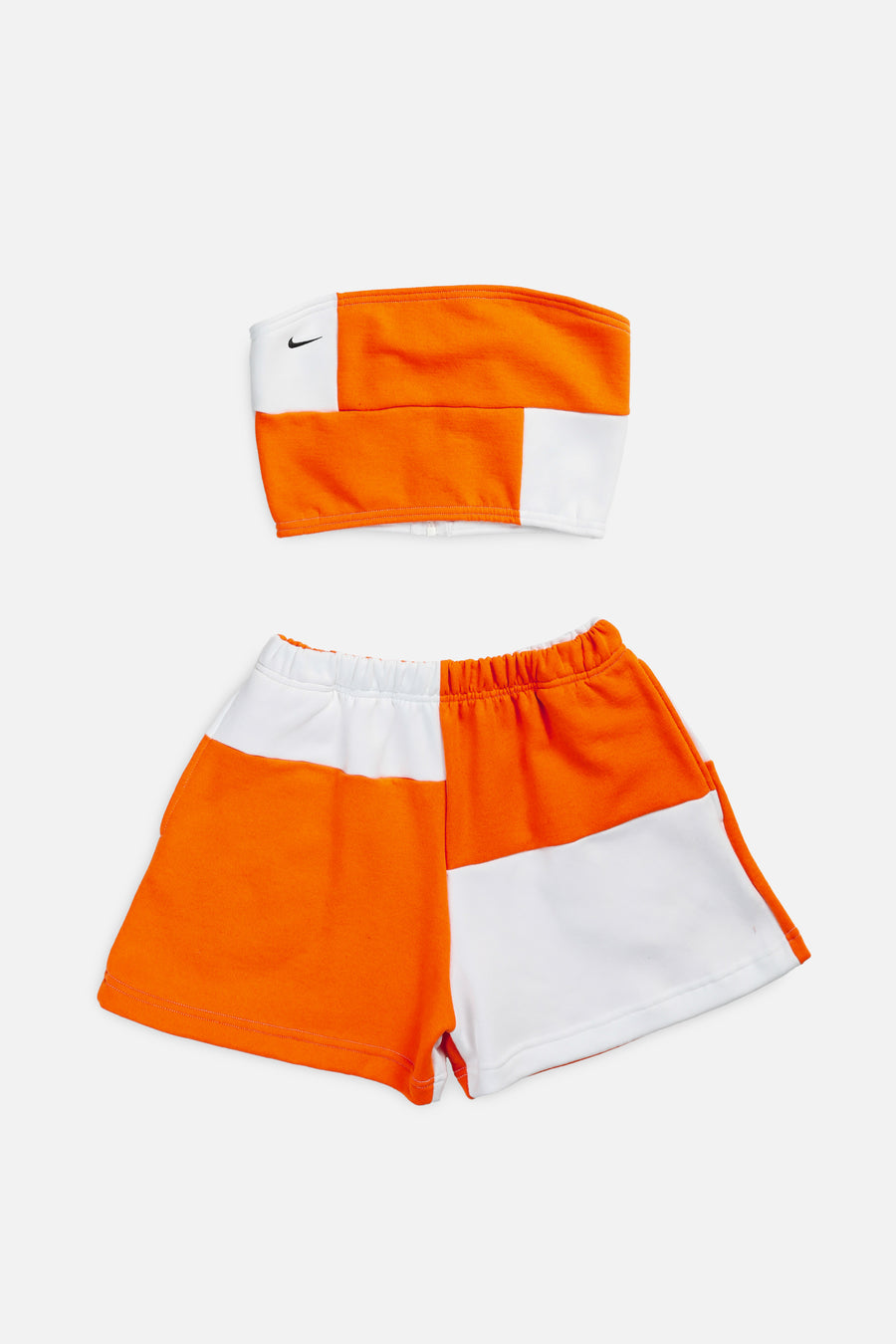 Rework Nike Patchwork Sweatshorts Set - S, M