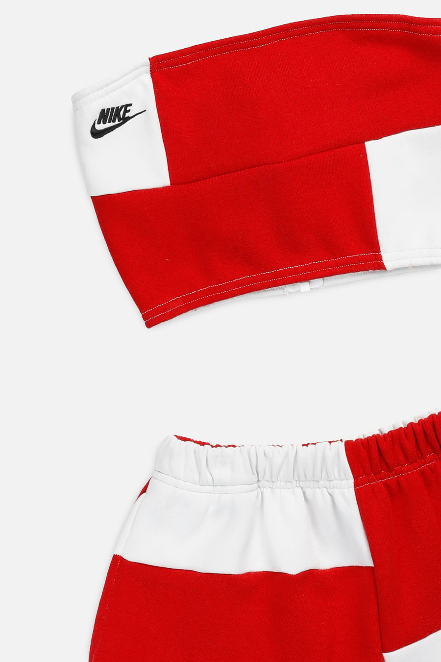 Rework Nike Patchwork Sweatshorts Set - XS