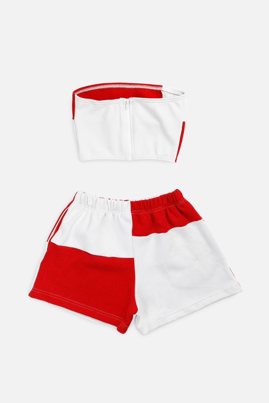 Rework Nike Patchwork Sweatshorts Set - XS