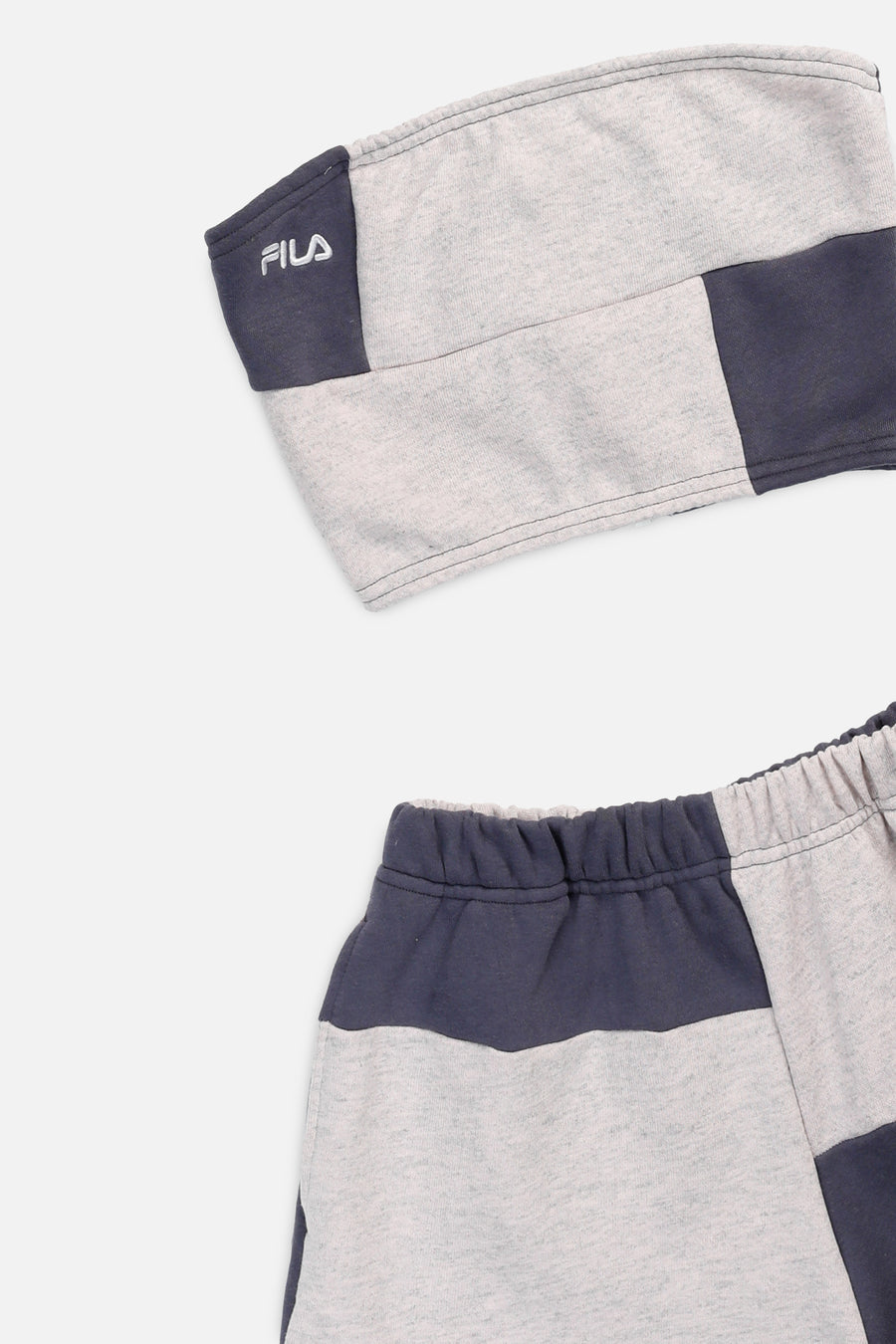 Rework Fila Patchwork Sweatshorts Set - XS