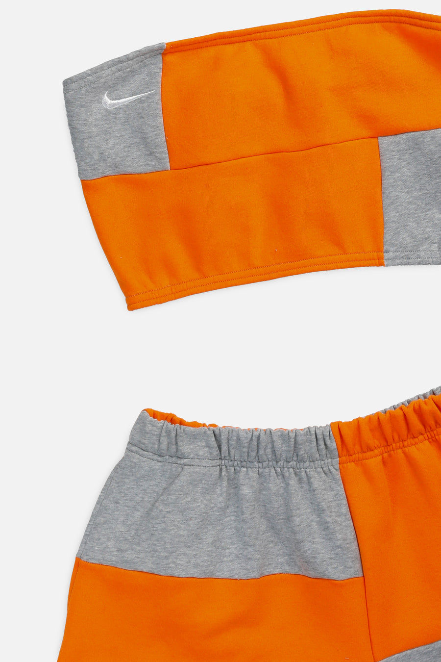 Rework Nike Patchwork Sweatshorts Set - L