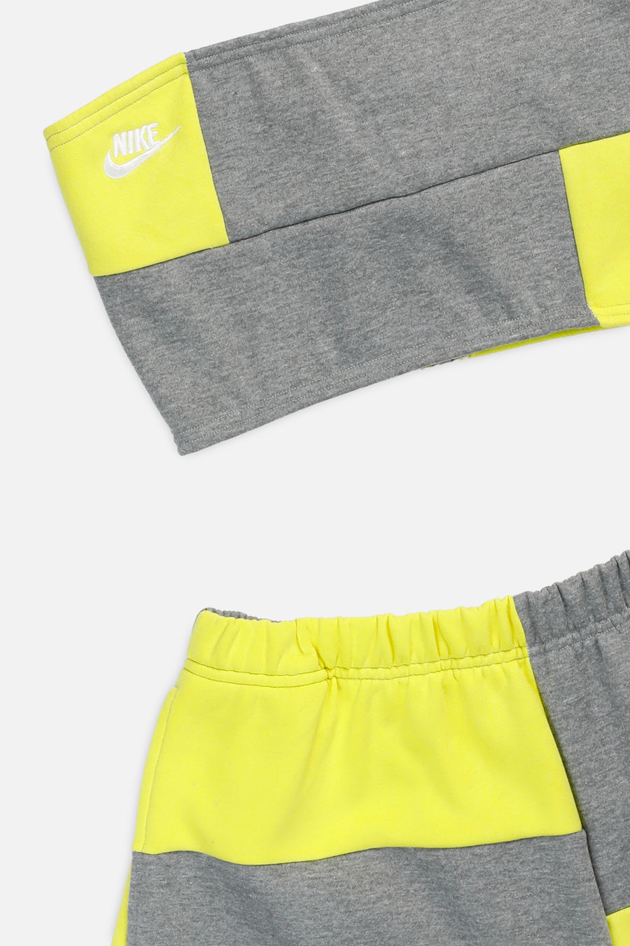 Rework Nike Patchwork Sweatshorts Set - L