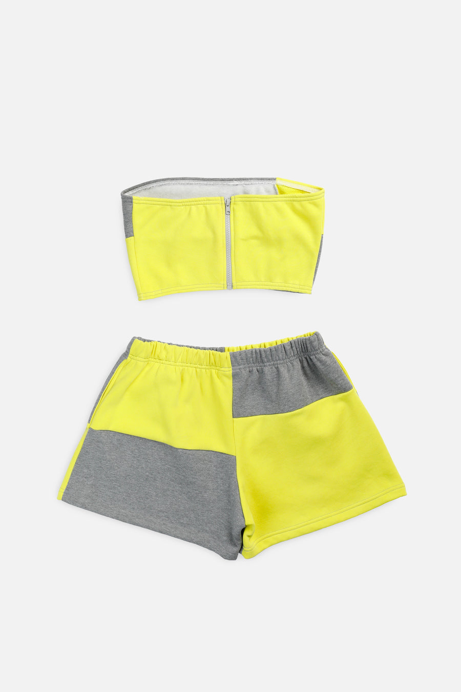 Rework Nike Patchwork Sweatshorts Set - L