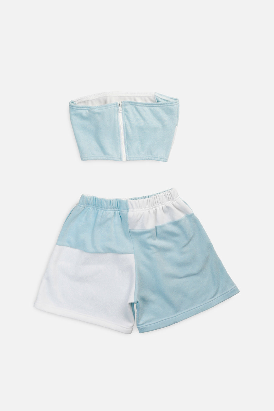 Rework Nike Patchwork Sweatshorts Set - M