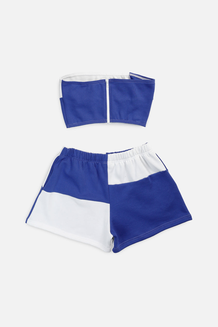 Rework Nike Patchwork Sweatshorts Set - L