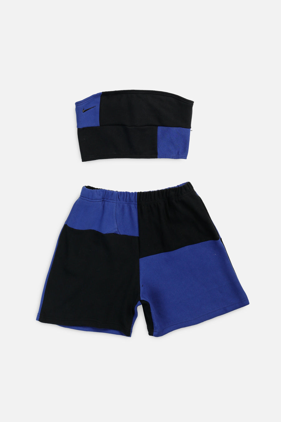 Rework Nike Patchwork Sweatshorts Set - L