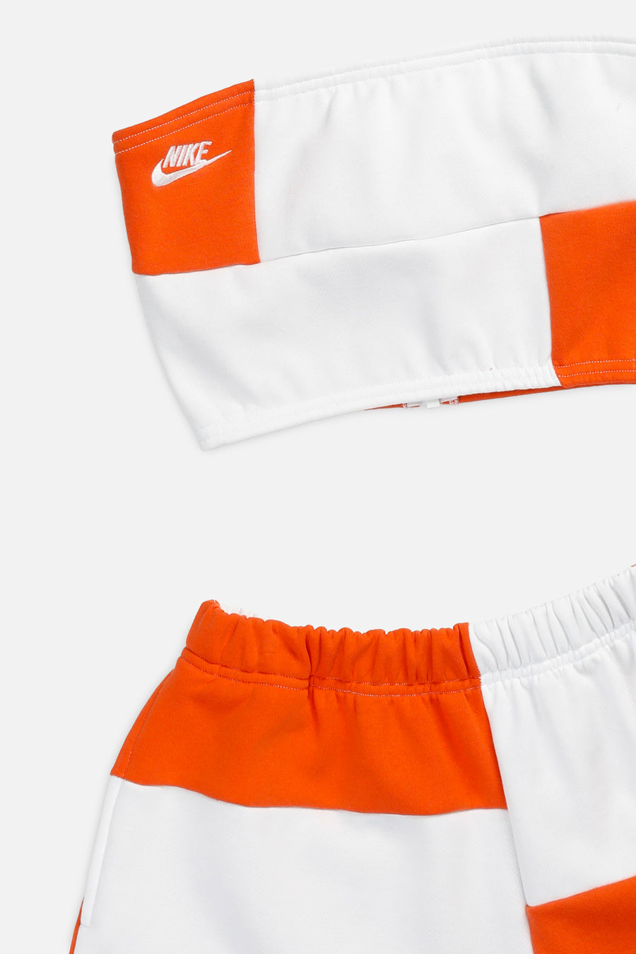 Rework Nike Patchwork Sweatshorts Set - S