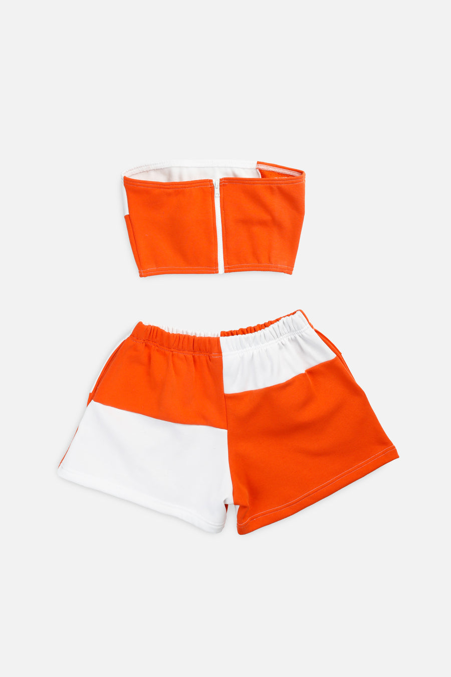 Rework Nike Patchwork Sweatshorts Set - S