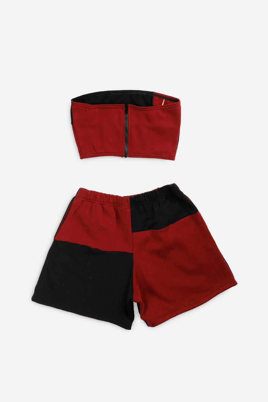 Rework Nike Patchwork Sweatshorts Set - M