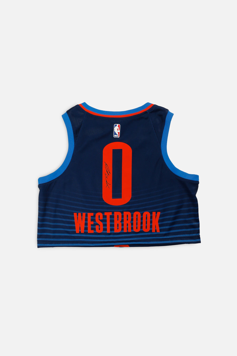 Rework Oklahoma City Thunder NBA Crop Jersey - L