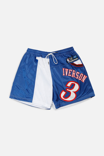 Unisex Rework Philadelphia 76ers NBA Jersey Shorts - XXL