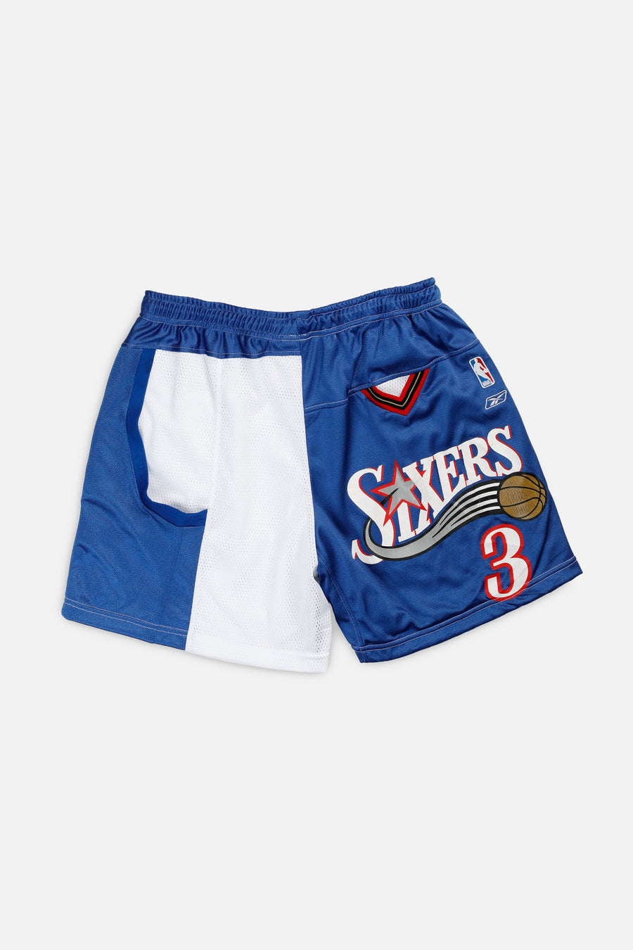 Unisex Rework Philadelphia 76ers NBA Jersey Shorts - XXL