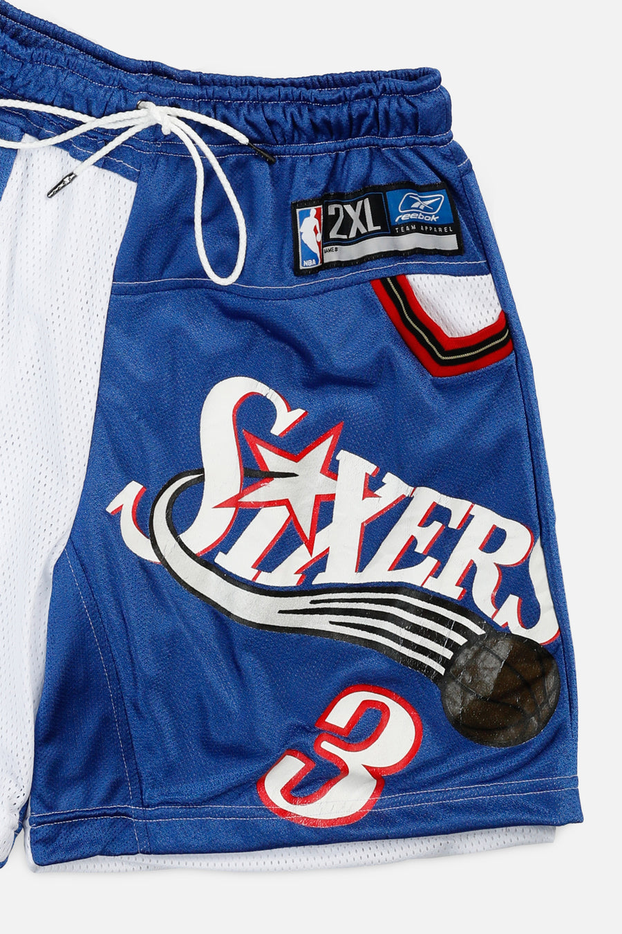 Unisex Rework Philadelphia 76ers NBA Jersey Shorts - S