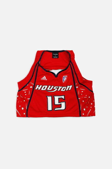 Rework Houston Comets WNBA Crop Jersey - M