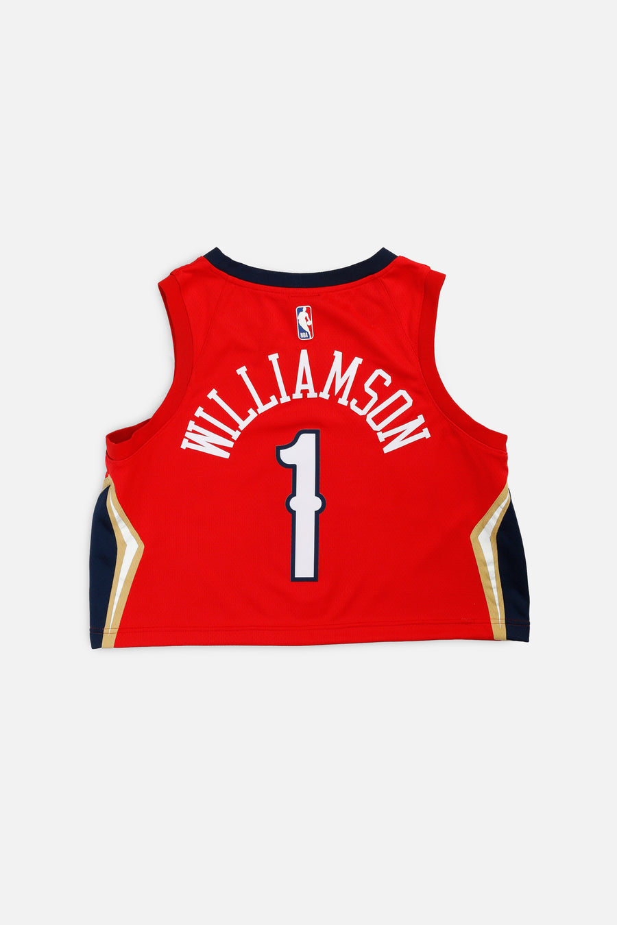 Rework New Orleans Pelicans NBA Crop Jersey - L