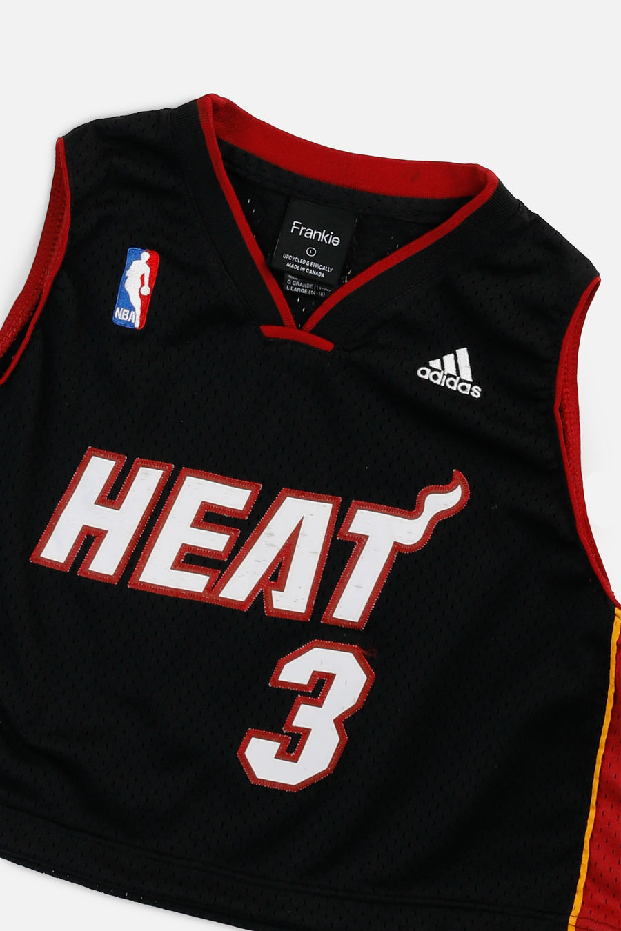 Rework Miami Heat NBA Crop Jersey - L