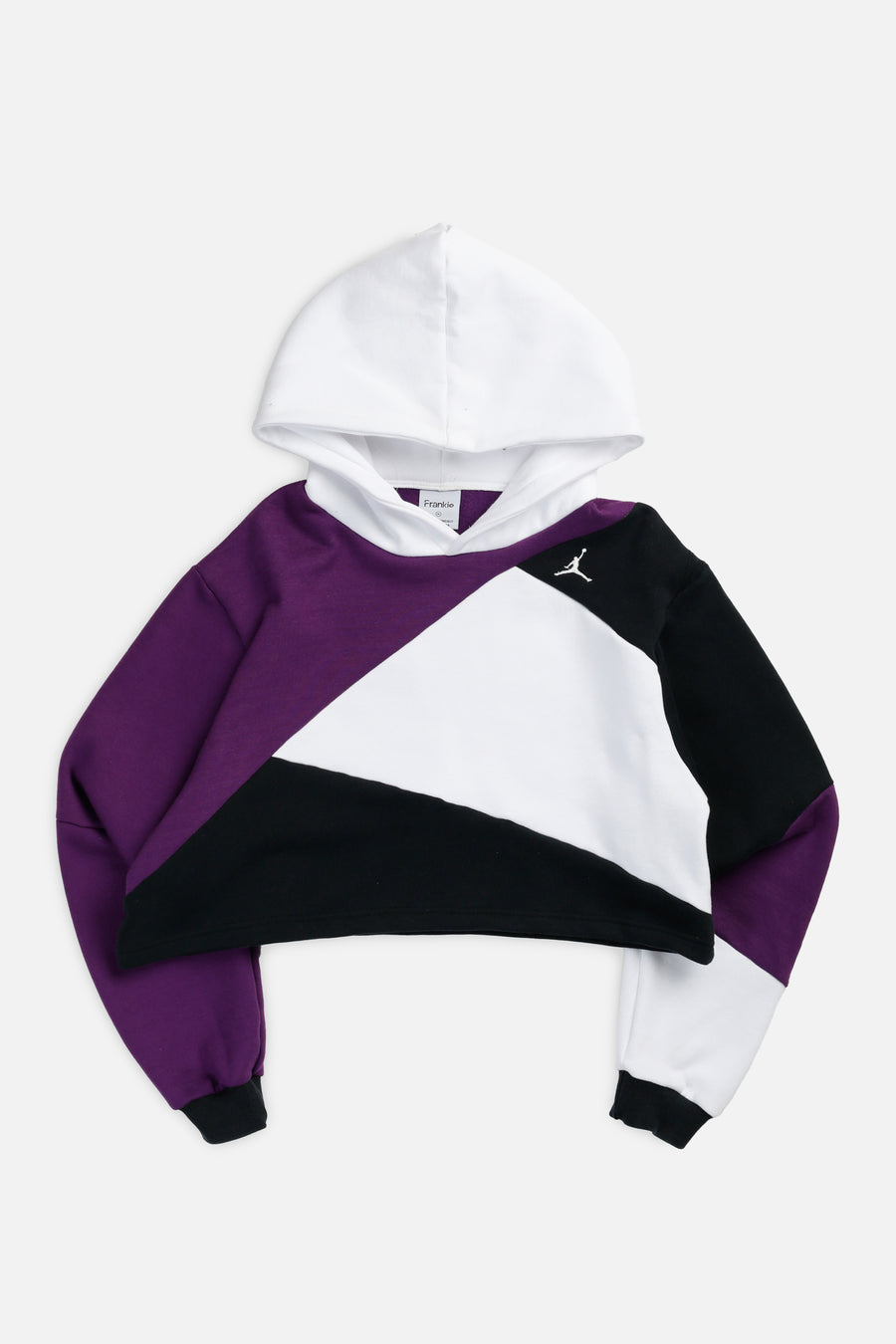 Rework Nike Air Jordan Patchwork Crop Sweatshirt - M