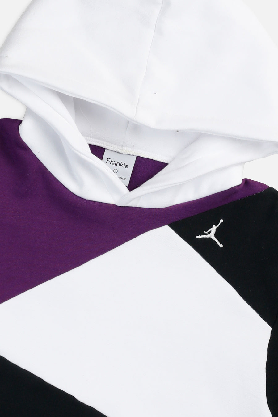 Rework Nike Air Jordan Patchwork Crop Sweatshirt - M