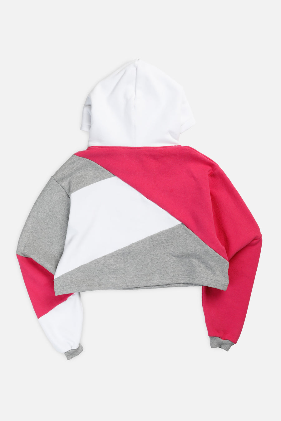 Rework Champion Patchwork Crop Sweatshirt - M