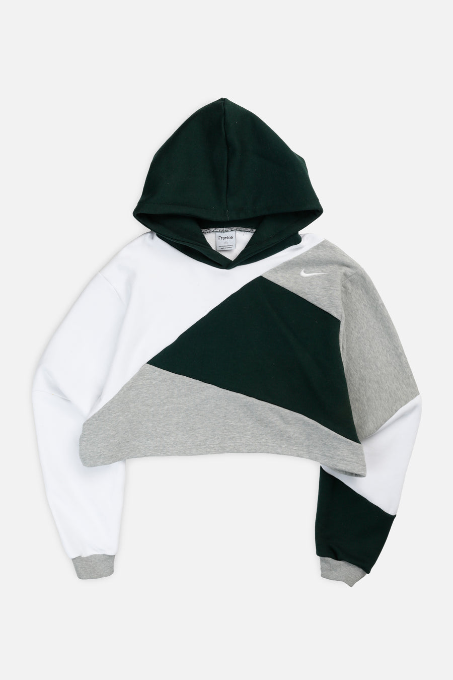 Rework Nike Patchwork Crop Sweatshirt - M