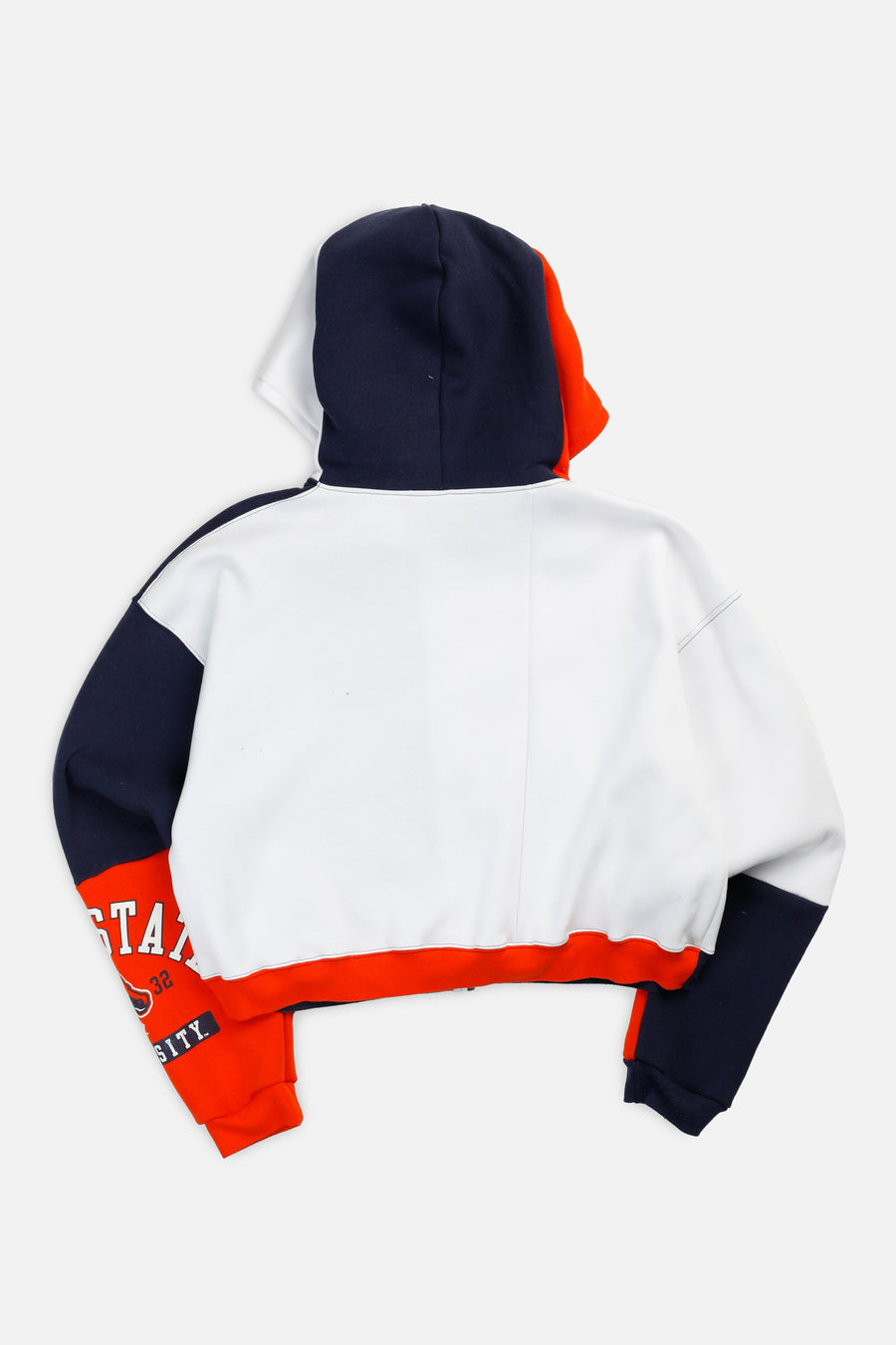 Rework Varsity Crop Zip Hoodie - XL