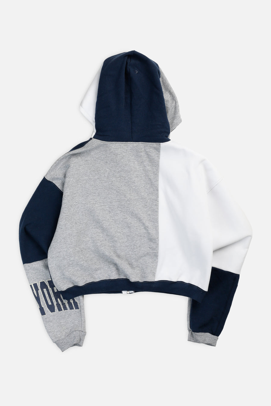 Rework Varsity Crop Zip Hoodie - L