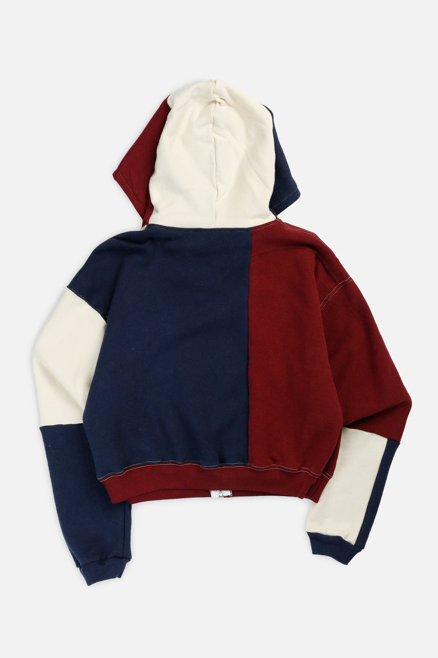 Rework Varsity Crop Zip Hoodie - XS