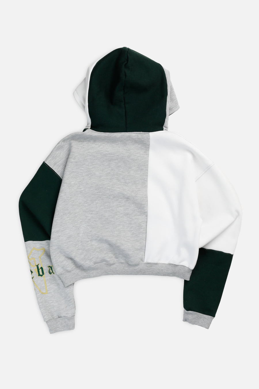 Rework Varsity Crop Zip Hoodie - S