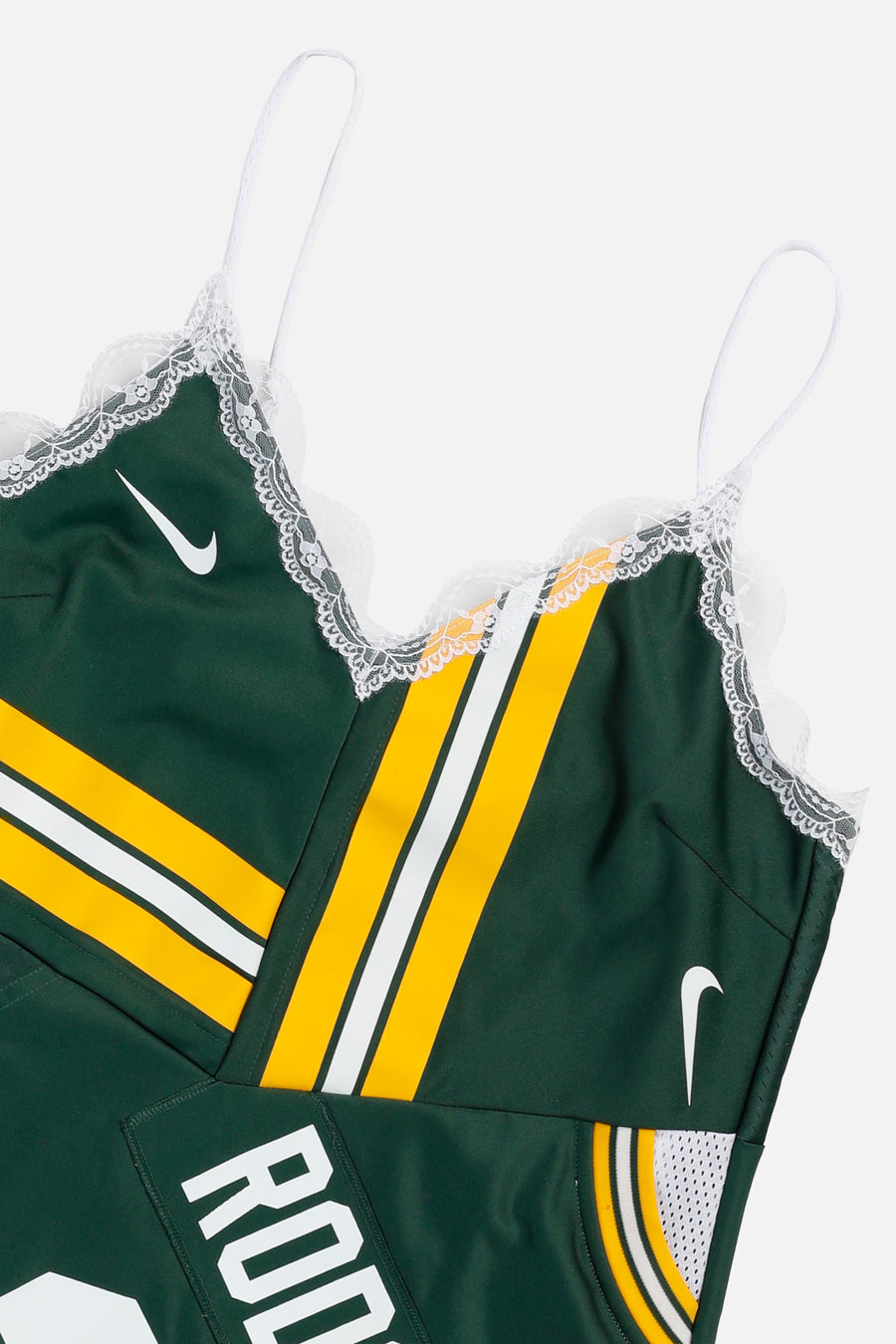 Rework Green Bay Packers NFL Lace Dress - L