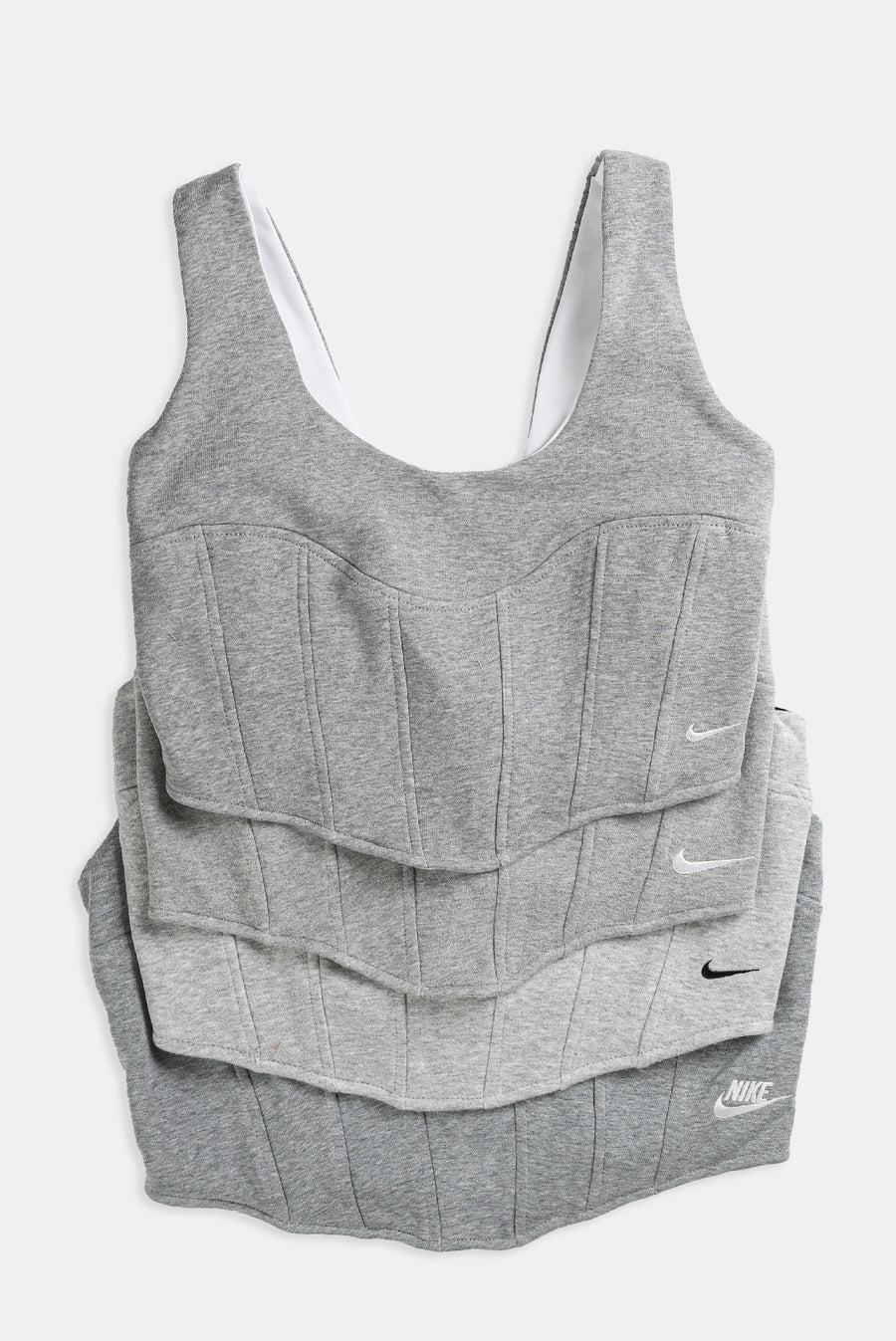 Rework Nike Sweatshirt Bustier - XS, S, M, L, XL, 2XL