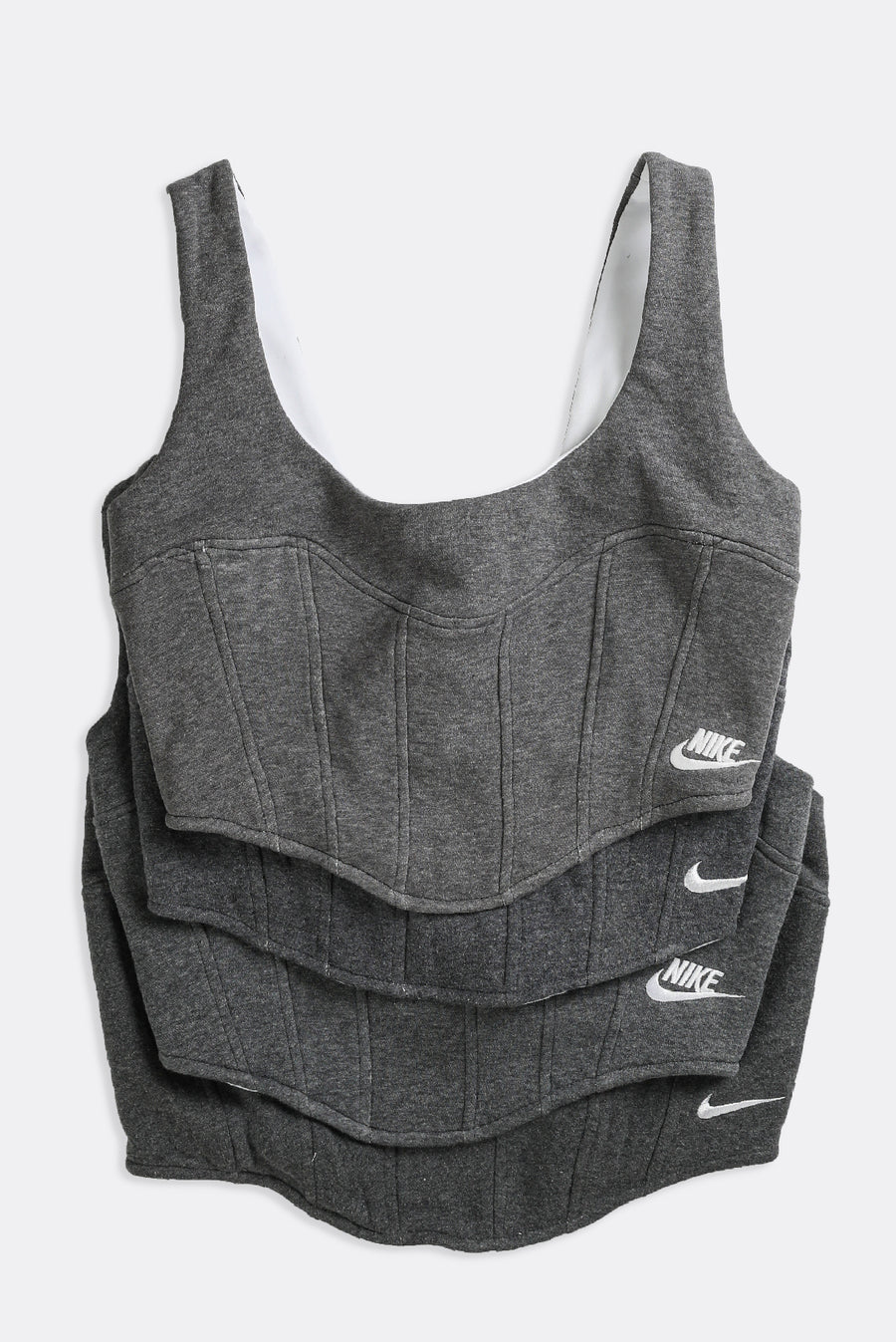 Rework Nike Sweatshirt Bustier - XS, S, M, L, XL, 2XL