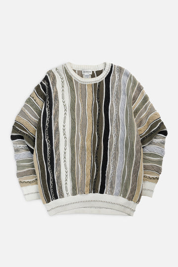 Vintage Coogi Style Knit Sweater - L